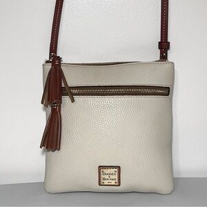 Dooney & Bourke Pebble Grain Double Zip Tassel Crossbody
